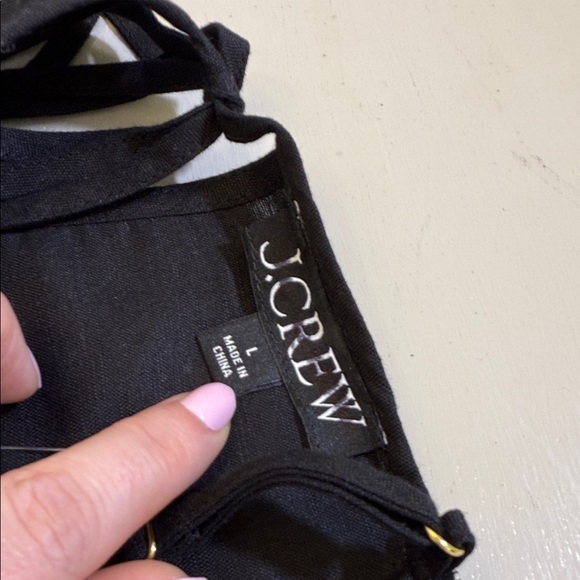 J. Crew Linen-cotton blend tie-back midi dress Size L - Picture 10 of 12